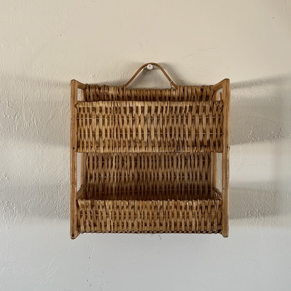 Vintage Wall Decor Vintage Rattan Wall Shelf Poshmark